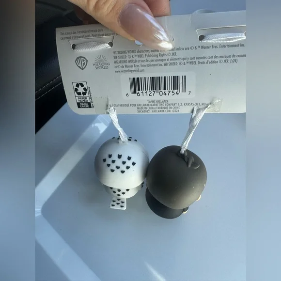 Hallmark Harry Potter and Hedwig Ornaments - Black, White, Red - Picture 5 of 7